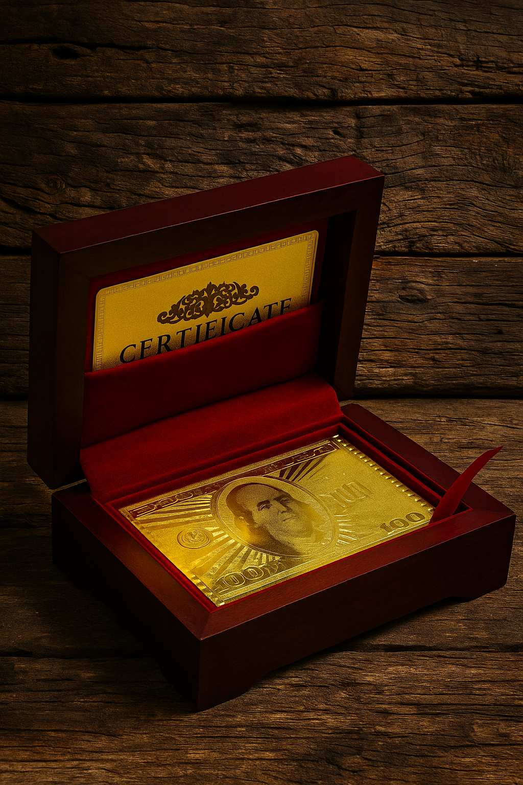 24K Gold-Plated Playing Card Set with Certificate of Authenticity