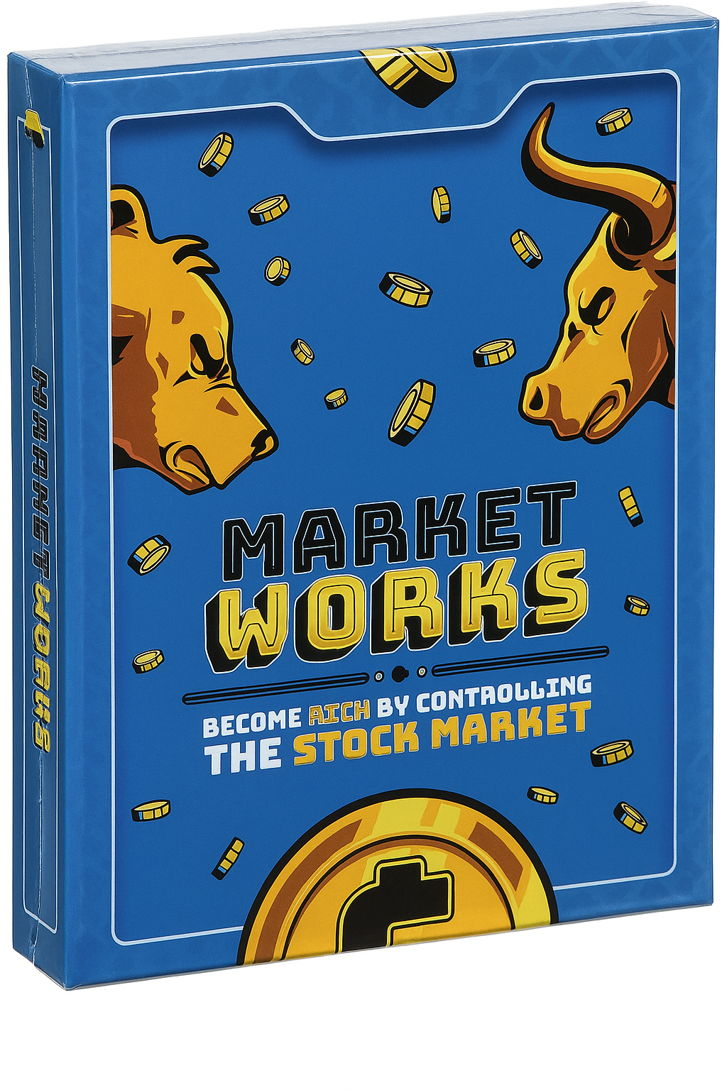 Market Works - Financial Card game! - With clue to a hidden local drop